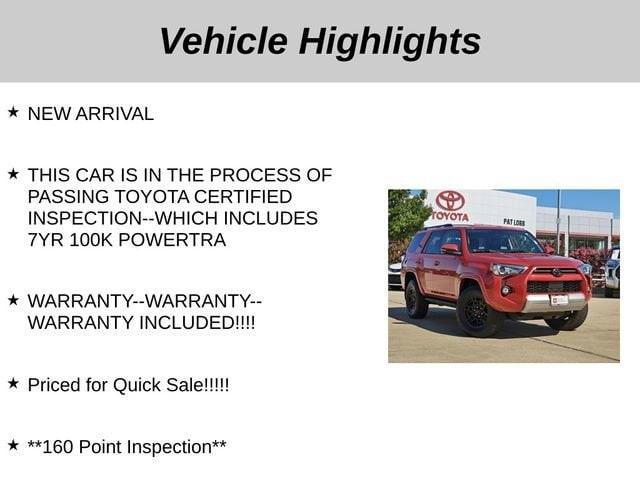 used 2023 Toyota 4Runner car, priced at $49,201
