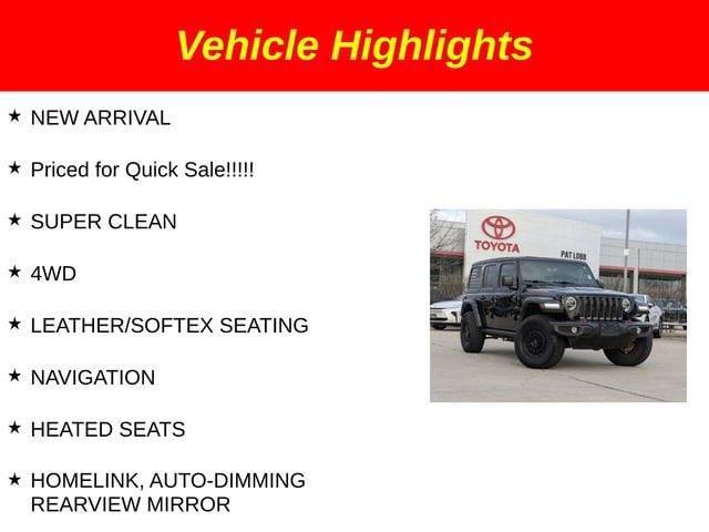 used 2021 Jeep Wrangler Unlimited car, priced at $32,901