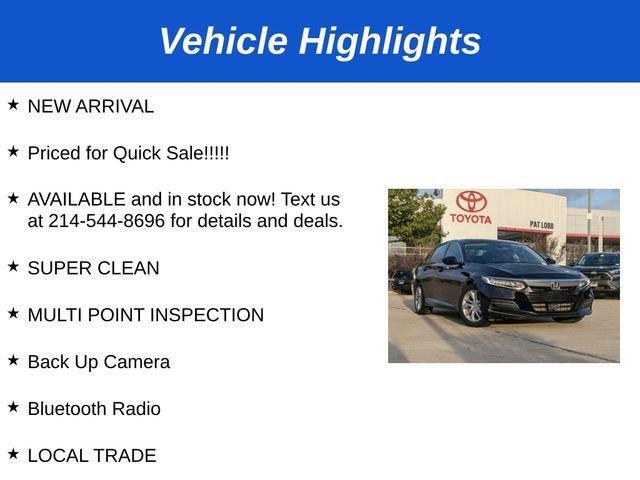 used 2018 Honda Accord car, priced at $16,481