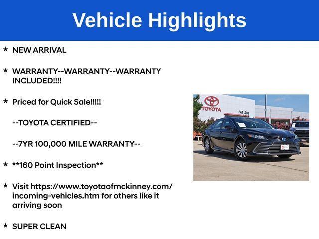 used 2022 Toyota Camry Hybrid car, priced at $26,360