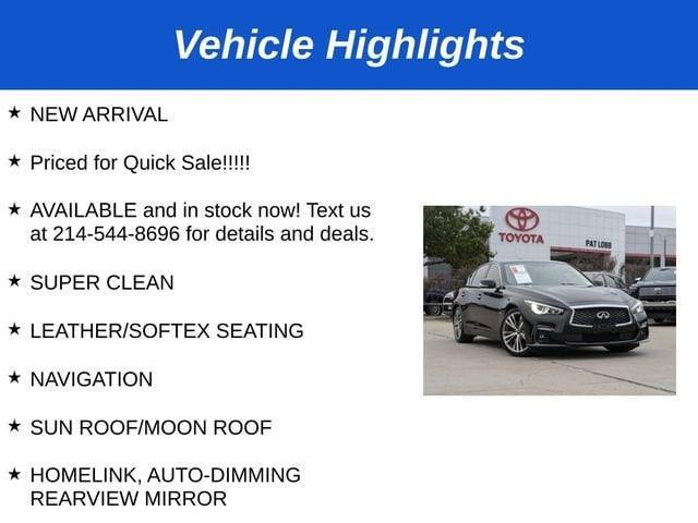 used 2020 INFINITI Q50 car, priced at $25,481