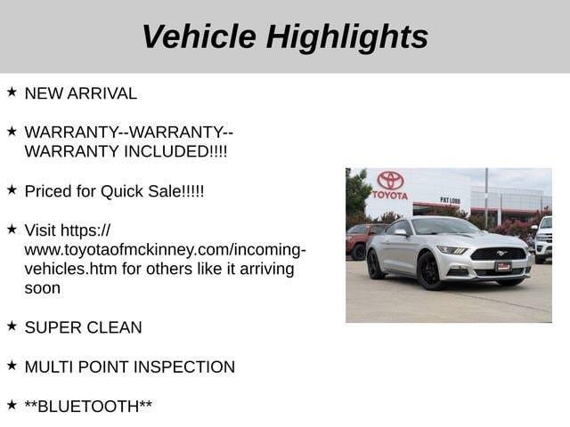 used 2015 Ford Mustang car, priced at $15,086