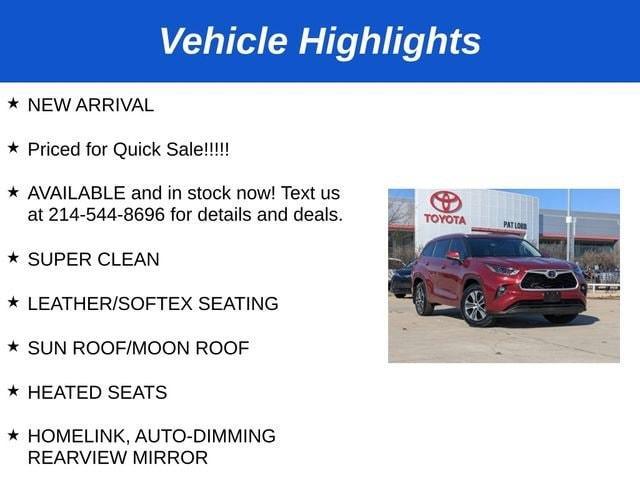 used 2023 Toyota Highlander car, priced at $35,481