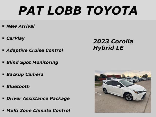 used 2023 Toyota Corolla Hybrid car, priced at $22,599