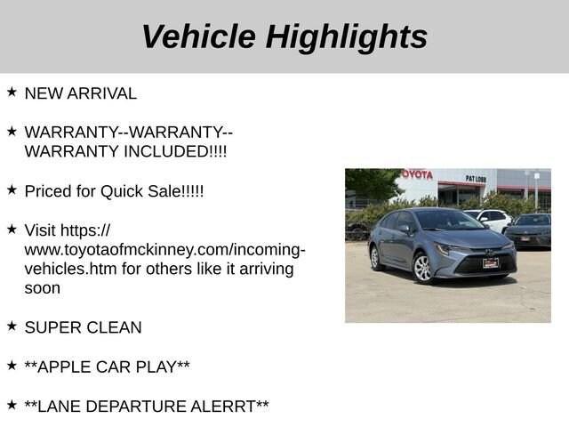 used 2025 Toyota Corolla car, priced at $23,977