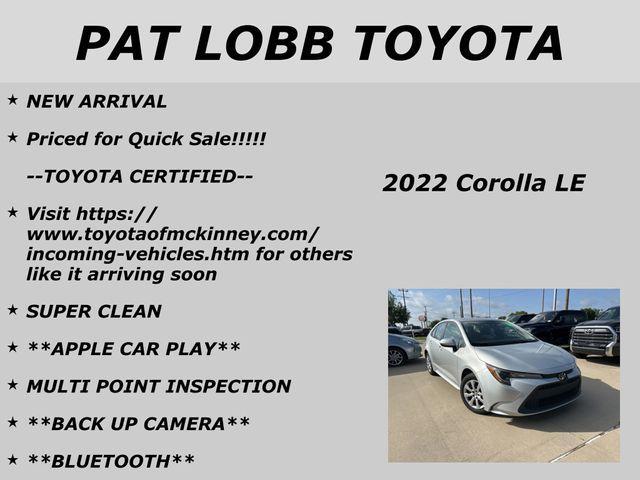 used 2022 Toyota Corolla car, priced at $19,573