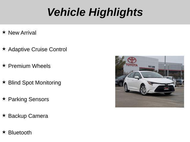 used 2024 Toyota Corolla car, priced at $18,612