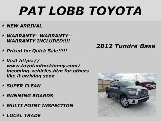 used 2012 Toyota Tundra car, priced at $18,295