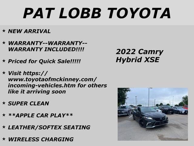used 2022 Toyota Camry Hybrid car, priced at $28,427