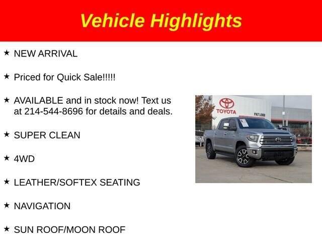 used 2021 Toyota Tundra car, priced at $48,481