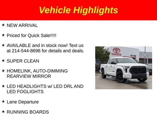 used 2023 Toyota Tundra car, priced at $38,684