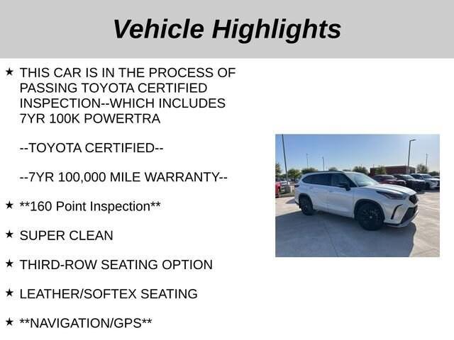 used 2023 Toyota Highlander car, priced at $39,459