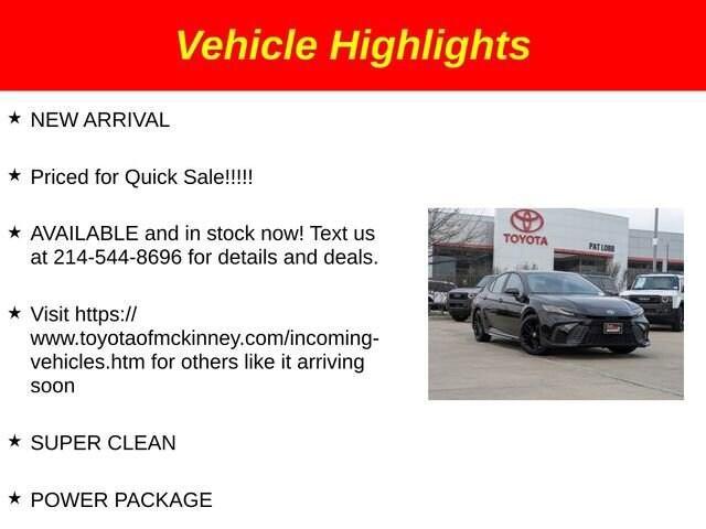 used 2025 Toyota Camry car, priced at $31,301