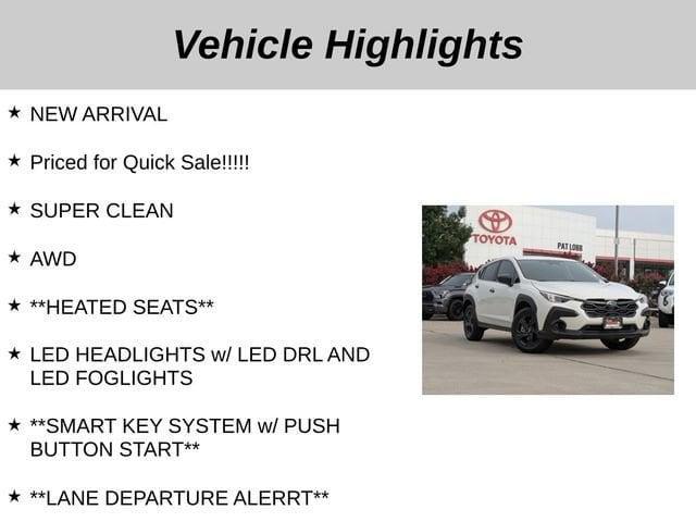 used 2024 Subaru Crosstrek car, priced at $25,886
