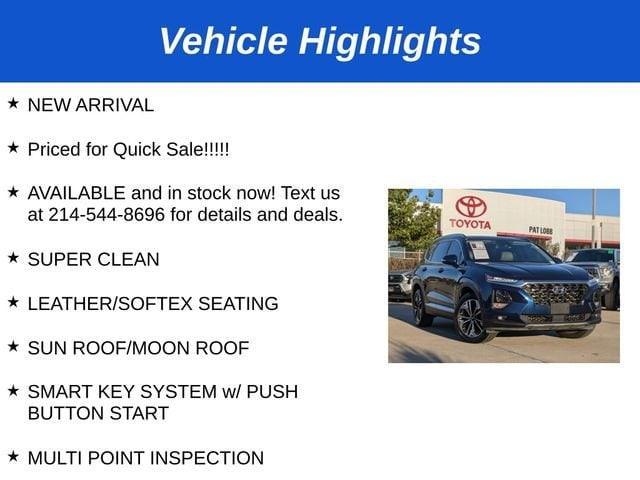 used 2019 Hyundai Santa Fe car, priced at $20,982