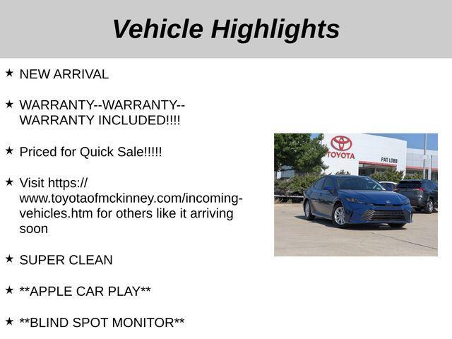 used 2025 Toyota Camry car, priced at $29,560
