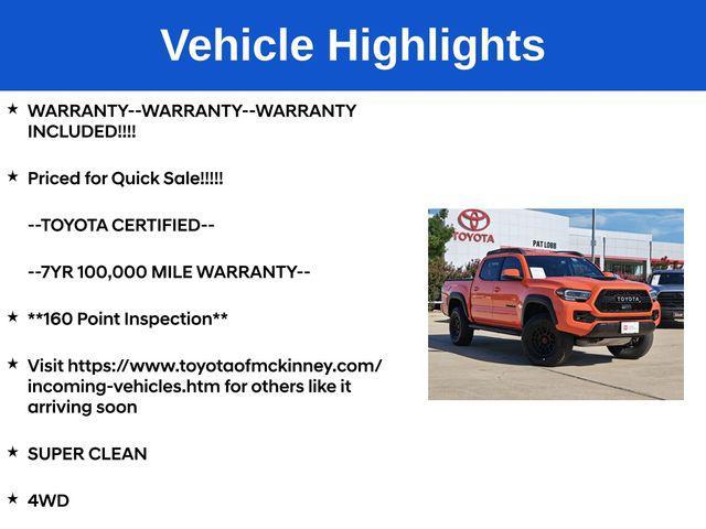 used 2023 Toyota Tacoma car, priced at $47,098