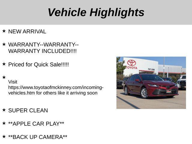 used 2020 Toyota Camry car, priced at $20,316