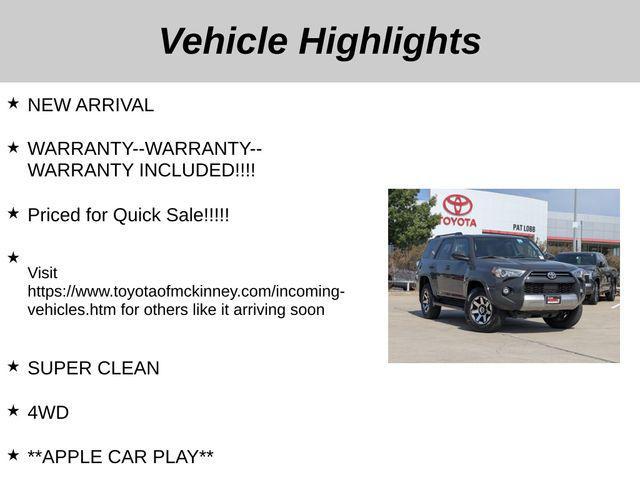used 2024 Toyota 4Runner car, priced at $42,874