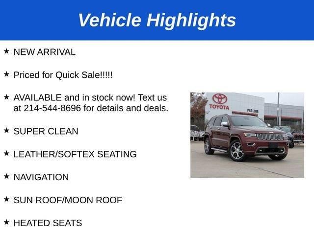 used 2019 Jeep Grand Cherokee car, priced at $20,984