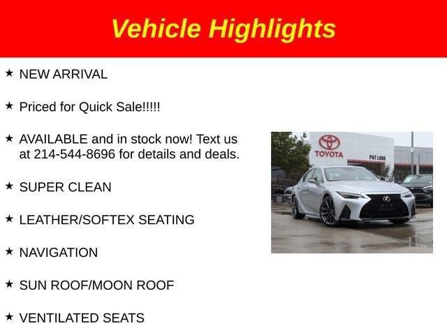 used 2023 Lexus IS 350 car, priced at $40,984