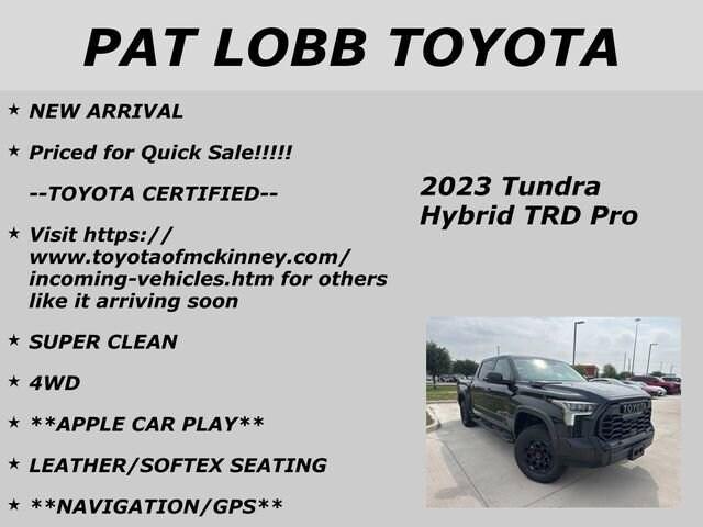 used 2023 Toyota Tundra Hybrid car, priced at $64,119