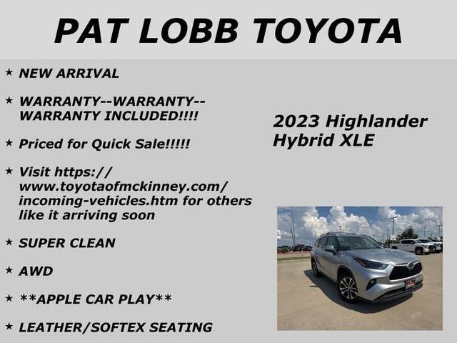 used 2023 Toyota Highlander Hybrid car, priced at $44,401