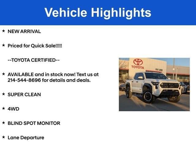 used 2024 Toyota Tacoma car, priced at $42,481