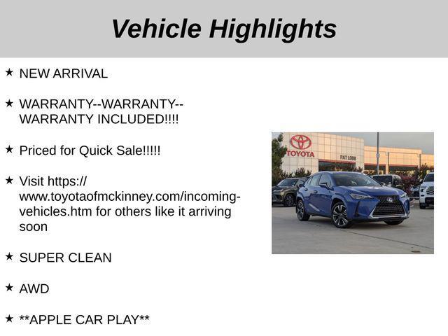 used 2022 Lexus UX 250h car, priced at $32,557