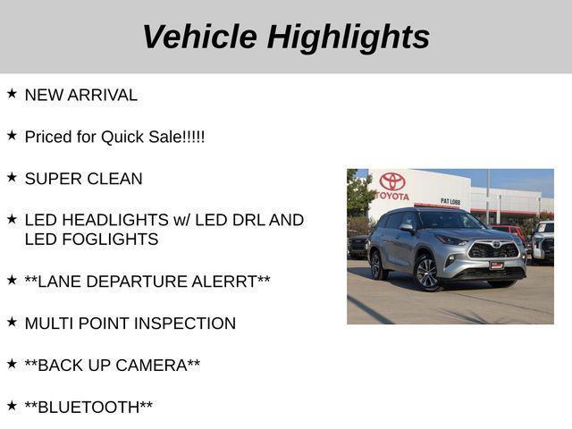 used 2023 Toyota Highlander car, priced at $37,124