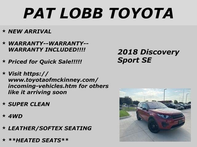 used 2018 Land Rover Discovery Sport car, priced at $15,896