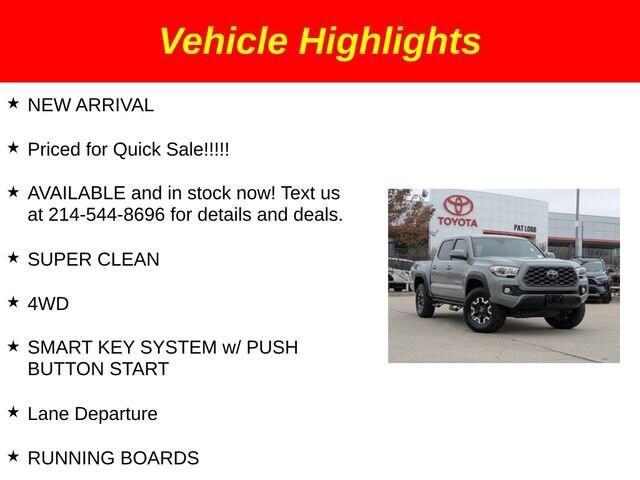 used 2022 Toyota Tacoma car, priced at $36,681