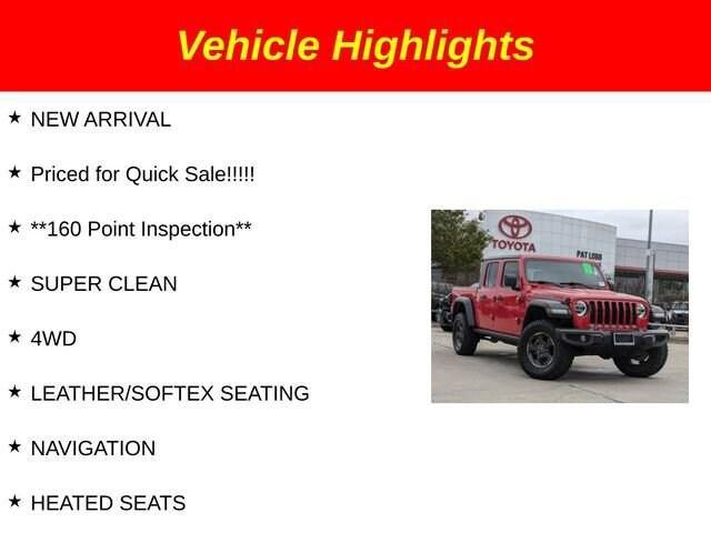 used 2021 Jeep Gladiator car, priced at $36,881