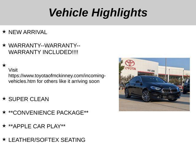 used 2024 BMW 228 Gran Coupe car, priced at $33,539