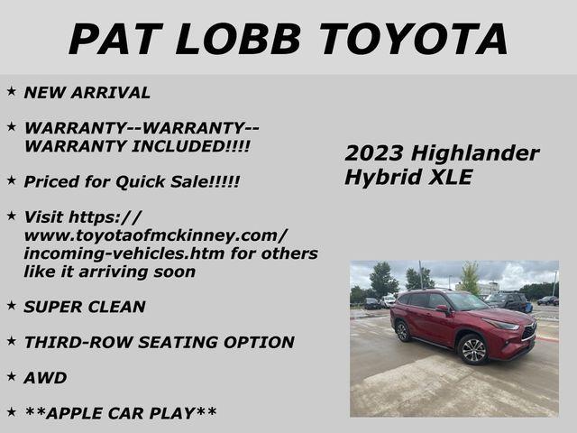used 2023 Toyota Highlander Hybrid car, priced at $46,957