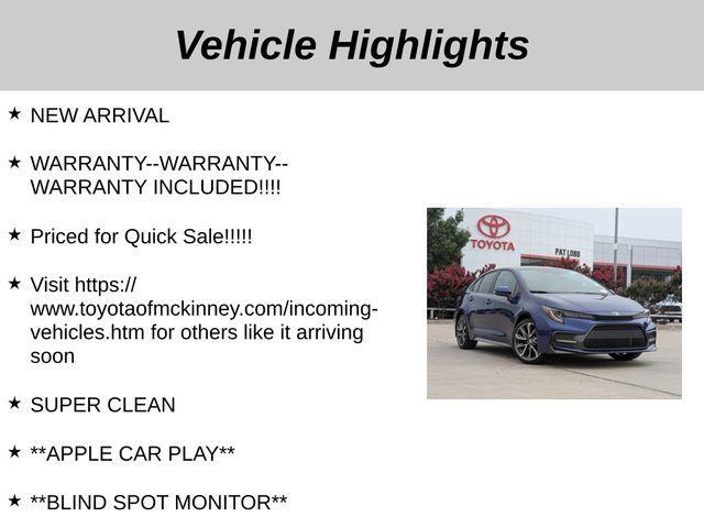 used 2022 Toyota Corolla car, priced at $23,877
