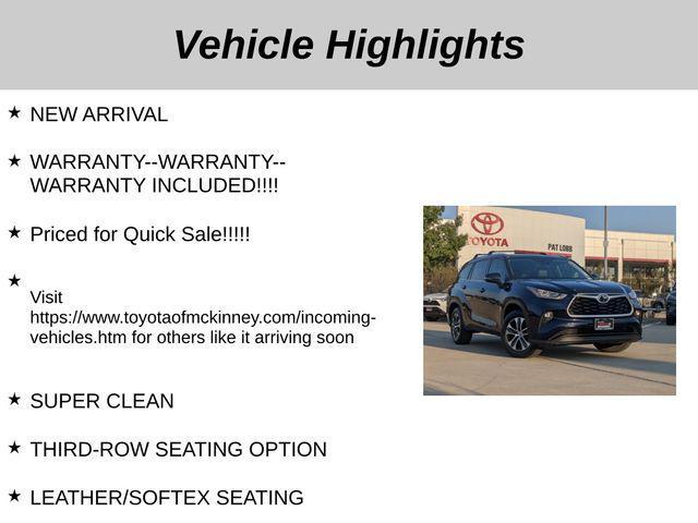 used 2020 Toyota Highlander car, priced at $29,431