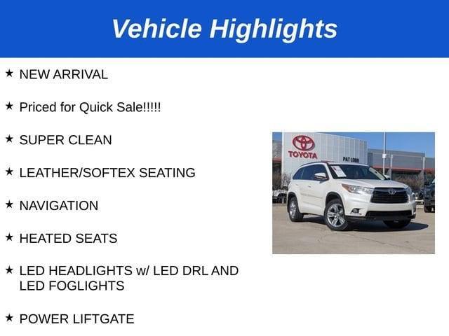 used 2015 Toyota Highlander car, priced at $22,981