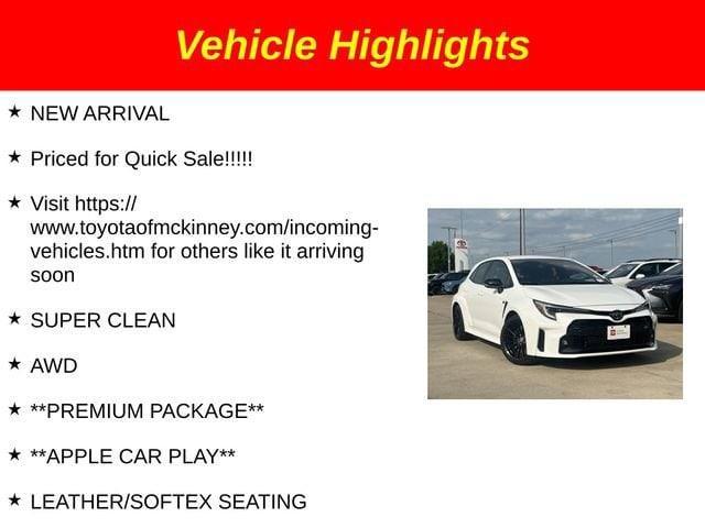 used 2024 Toyota GR Corolla car, priced at $37,343