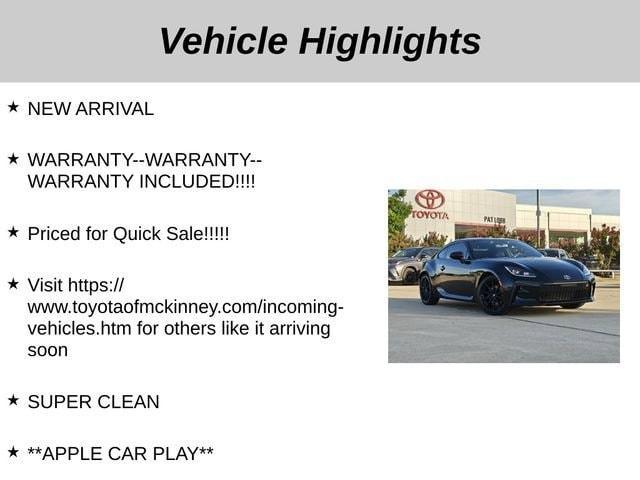 used 2024 Toyota GR86 car, priced at $34,127