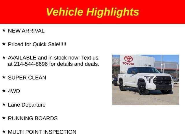 used 2023 Toyota Tundra car, priced at $43,411