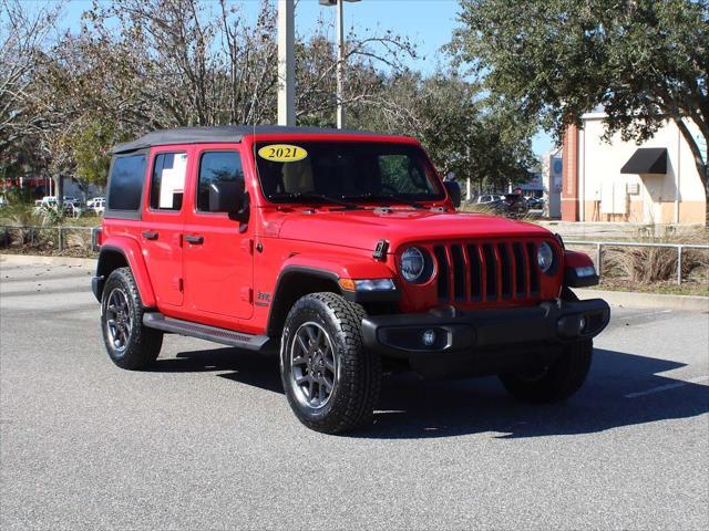 used 2021 Jeep Wrangler Unlimited car, priced at $31,000