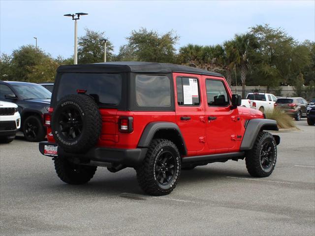 used 2022 Jeep Wrangler Unlimited car, priced at $33,500