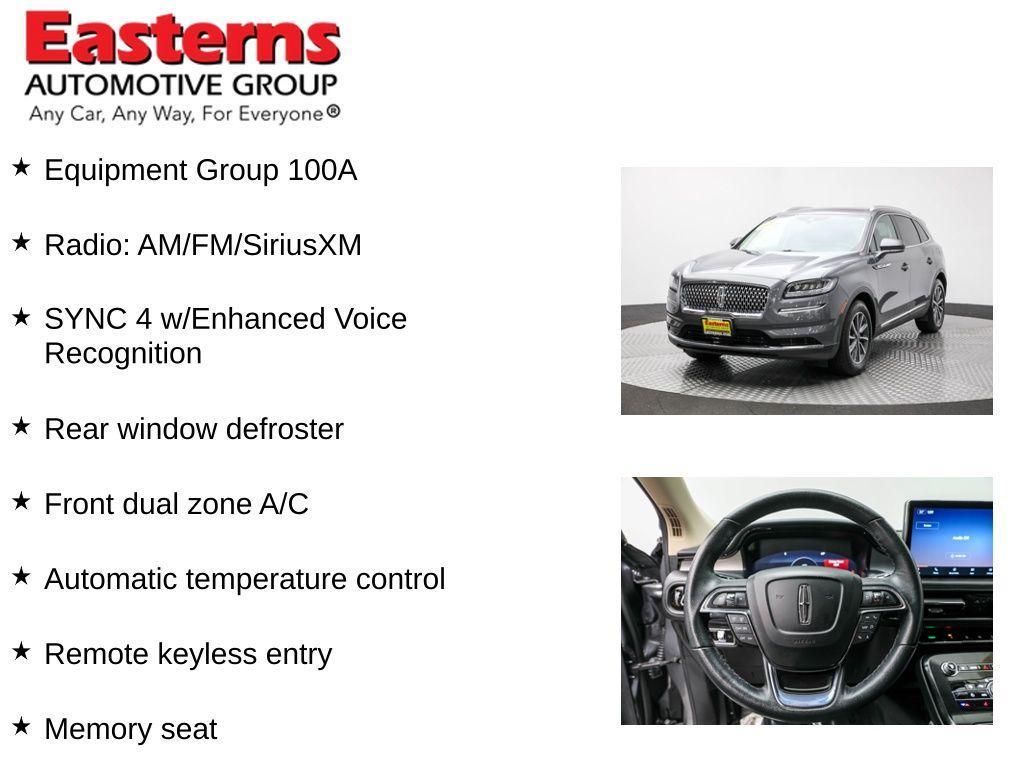 used 2021 Lincoln Nautilus car, priced at $25,950