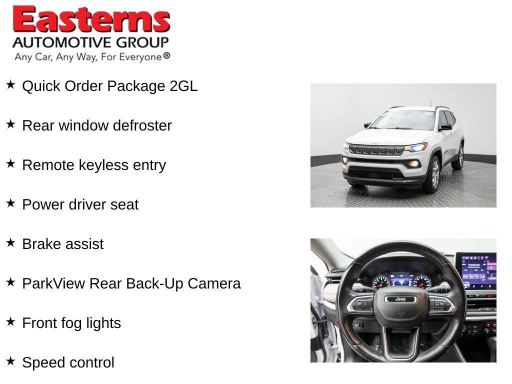 used 2022 Jeep Compass car, priced at $19,950