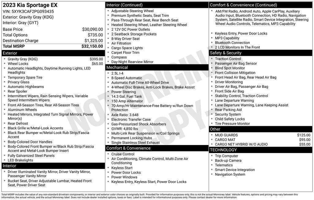 used 2023 Kia Sportage car, priced at $24,950