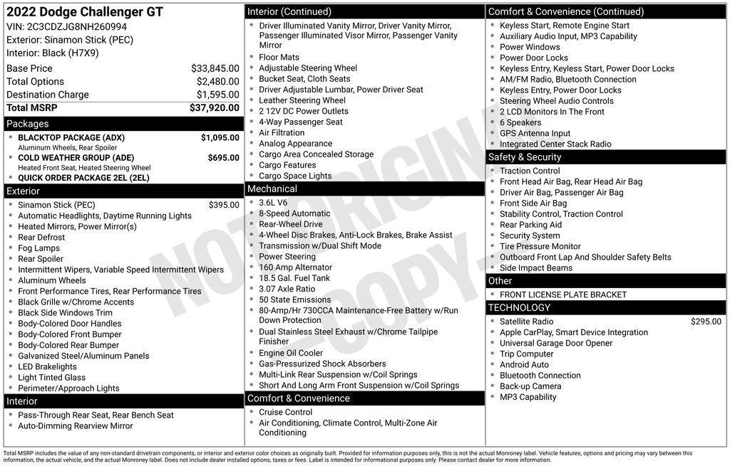 used 2022 Dodge Challenger car, priced at $23,490