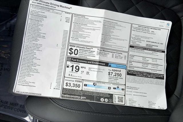 new 2025 BMW X5 car, priced at $99,160