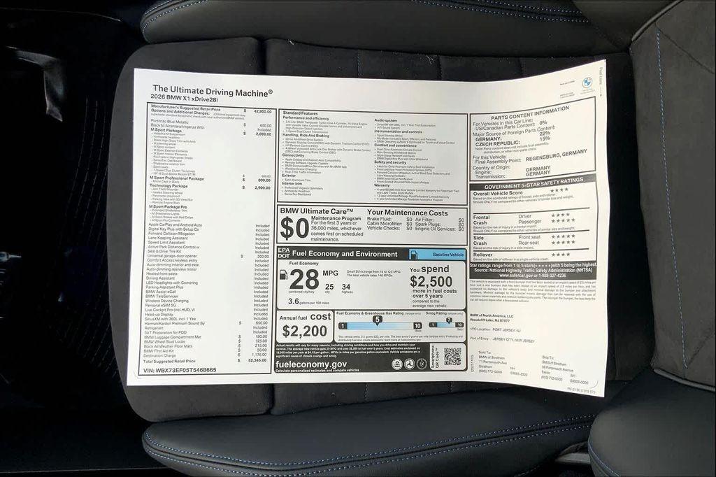 new 2026 BMW X1 car, priced at $52,345
