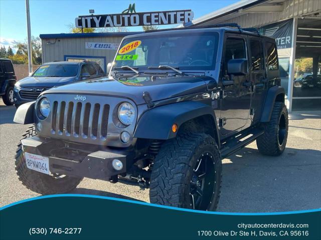 used 2018 Jeep Wrangler JK Unlimited car, priced at $22,999